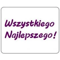 Galeria Hobby Szablon zmywalny Wszystkiego Najlepszego 12x15cm - Zabawki kreatywne - miniaturka - grafika 1