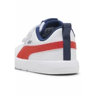Buty trekkingowe dziecięce - Sneakersy dla małych dzieci Courtflex V3 PUMA White Fierce Red Persian Blue - miniaturka - grafika 1