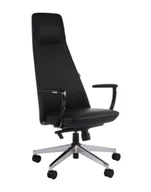 Fotele i krzesła biurowe - Fotel gabinetowy Nozo skórzany - miniaturka - grafika 1