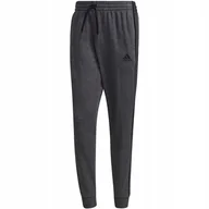 Dresy męskie - Spodnie męskie adidas Essentials French Terry Tapered Cuff 3-Stripes Pants - miniaturka - grafika 1