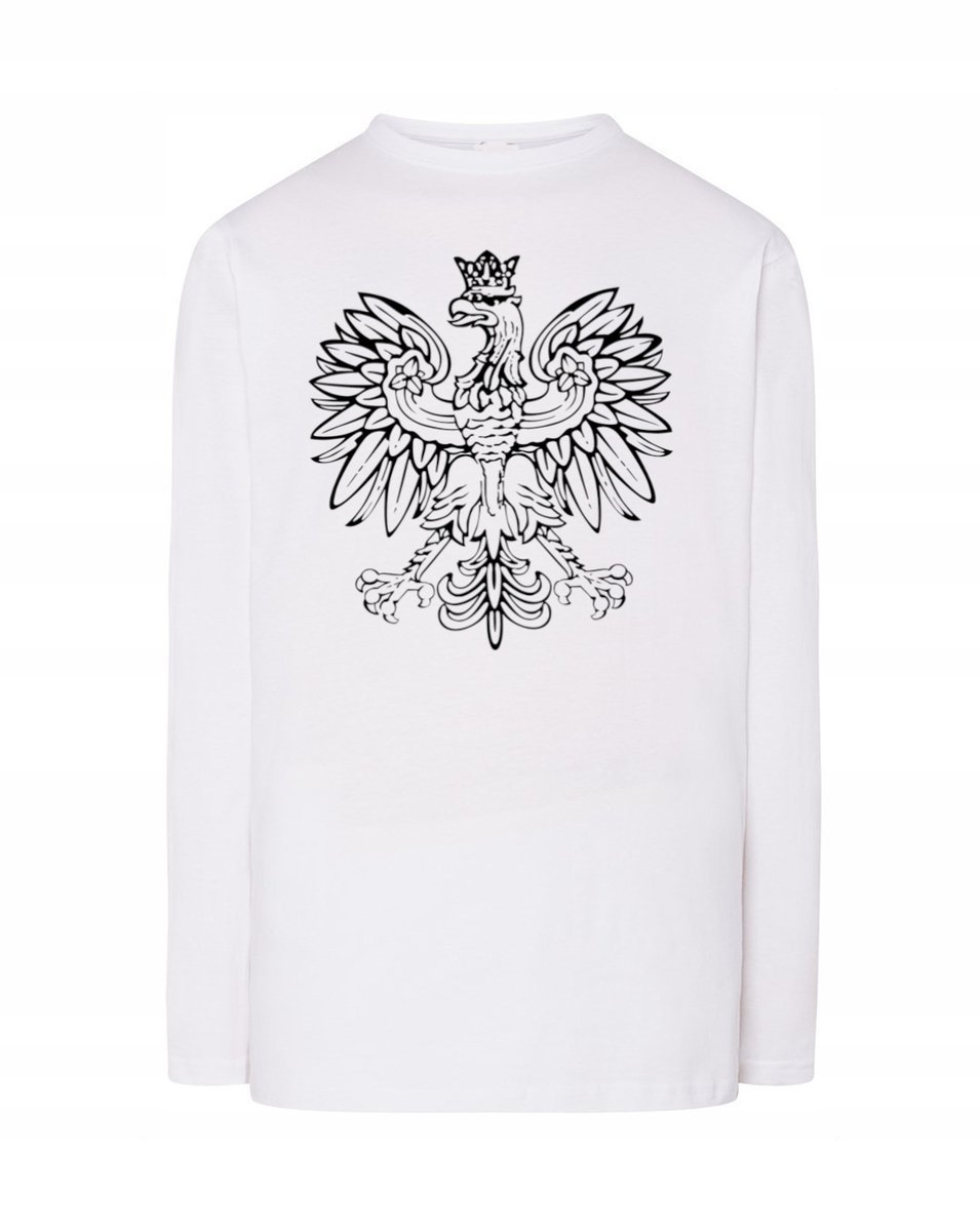 Longsleeve męski nadruk GODŁO POLSKA r.4XL