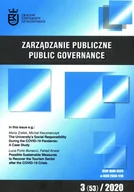 Czasopisma - Zarządzanie Publiczne 3 (53) 2020 - miniaturka - grafika 1