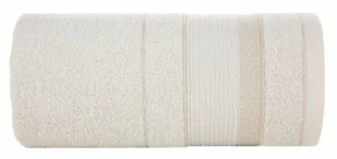 Ręcznik April 1 30x50 kremowy z żakardową bordiurą z błyszczącą nicią 500 g/m2 - Ręczniki - miniaturka - grafika 1