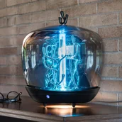 Dezynfekcja - SLAMP Slamp PurityCapsule lampa stołowa LED UV-C, czarna - miniaturka - grafika 1