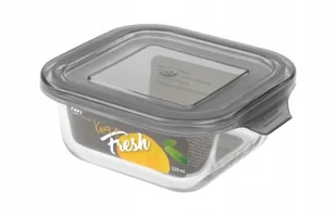 Pojemnik szklany żaroodporny kwadratowy KEEP IT FRESH Grey 320 ml Ravi 4024 - Pojemniki kuchenne - miniaturka - grafika 1