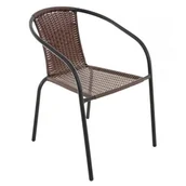 Fotele i krzesła ogrodowe - Krzesło ogrodowe PATIO Bistro Plus Brązowy - miniaturka - grafika 1