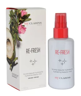 Clarins Re-Fresh Hydrating Beauty Mist 100 ml Tonik - Toniki i hydrolaty do twarzy - miniaturka - grafika 2