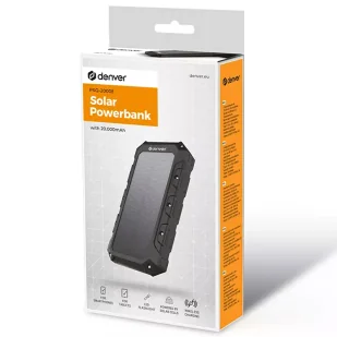 Denver Solarny Powerbank 20000 mAh PSQ-20008 - Powerbanki - miniaturka - grafika 6