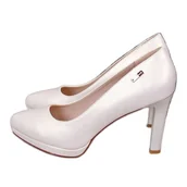 Czółenka - Czółenka na platformie perła beż Sergio Leone beżowy - miniaturka - grafika 1