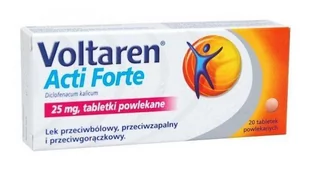 Novartis Voltaren Acti Forte 25mg 20 szt. - Przeziębienie i grypa - miniaturka - grafika 1