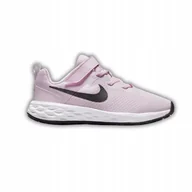Buty dla dziewczynek - NIKE REVOLUTION 6 NN (PSV) RÓŻOWE BUTY DZIECIĘCE ROZMIAR 34 NA RZEPY - miniaturka - grafika 1