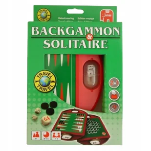 Gra Planszowa Backgammon Solitaire Jumbo - Gry planszowe - miniaturka - grafika 1