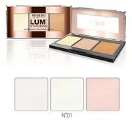 Rozświetlacze do twarzy i ciała - Revers REVERS LUMI STROBING Zestaw trzech odcieni rozświetlaczy - miniaturka - grafika 1