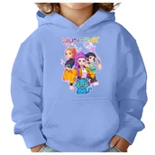 Bluzy dla dziewczynek - BLUZA DZIECIĘCA K-POPOWE ŁOWCZYNIE DEMONÓW HUNTRIX 104 Z KAPTUREM - miniaturka - grafika 1