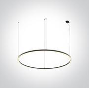 Lampy sufitowe - Nufel lampa wisząca ring LED czarna 62156D/B/W OneLight - miniaturka - grafika 1