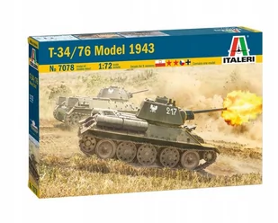 Italeri Czołg T-34/76 Model 1943 7078 - Modele do sklejania - miniaturka - grafika 1