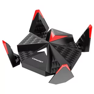 Adapter bezprzewodowy COMFAST 977AX wtyczka WiFi do e-Sportów bez sterowników, trzypasmowe WiFi 6 5374Mbps USB 3.0 - Pozostałe akcesoria sieciowe - miniaturka - grafika 1