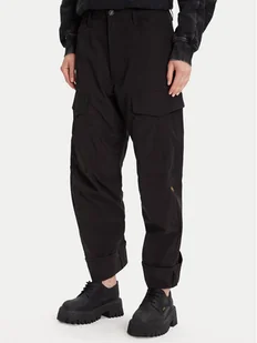 G-Star Raw Spodnie materiałowe Cargo 3D D27022-D909 Czarny Boyfriend Fit - Spodnie damskie - miniaturka - grafika 1