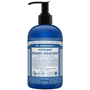 Dr. Bronner's Dr Bronners Dr Bronners Peppermint mydło w płynie do ciała i włosów 355 ml - Mydła - miniaturka - grafika 2