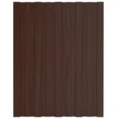 Pokrycia dachowe - shumee Panele dachowe 36 szt. stal galwanizowana brązowe 60x45 cm - miniaturka - grafika 1