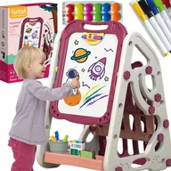 Zabawki interaktywne dla dzieci - Tablica Edukacyjna Magnetyczna Kredowa Dwustronna - miniaturka - grafika 1