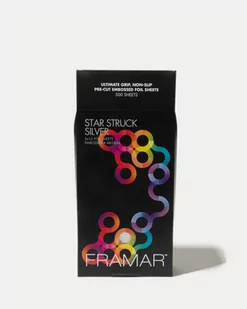 Framar - Folia Fryzjerska Star Struck Silver 5x12 Embossed Medium 500szt - Pozostałe akcesoria fryzjerskie - miniaturka - grafika 1