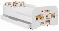 Łóżeczka i kojce - Łóżko dziecięce MIKI 140x70 PLAC BUDOWY - miniaturka - grafika 1