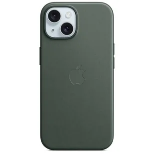 Apple Etui z tkaniny FineWoven z MagSafe do iPhone 15 Wieczna zieleń (Evergreen) MT3J3ZM/A - Etui i futerały do telefonów - miniaturka - grafika 1