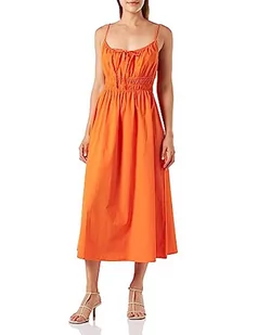 Koton Damska sukienka do spaghetti w paski z wyciętymi detalami, Pomarańczowy (200), 36 - Sukienki - miniaturka - grafika 1