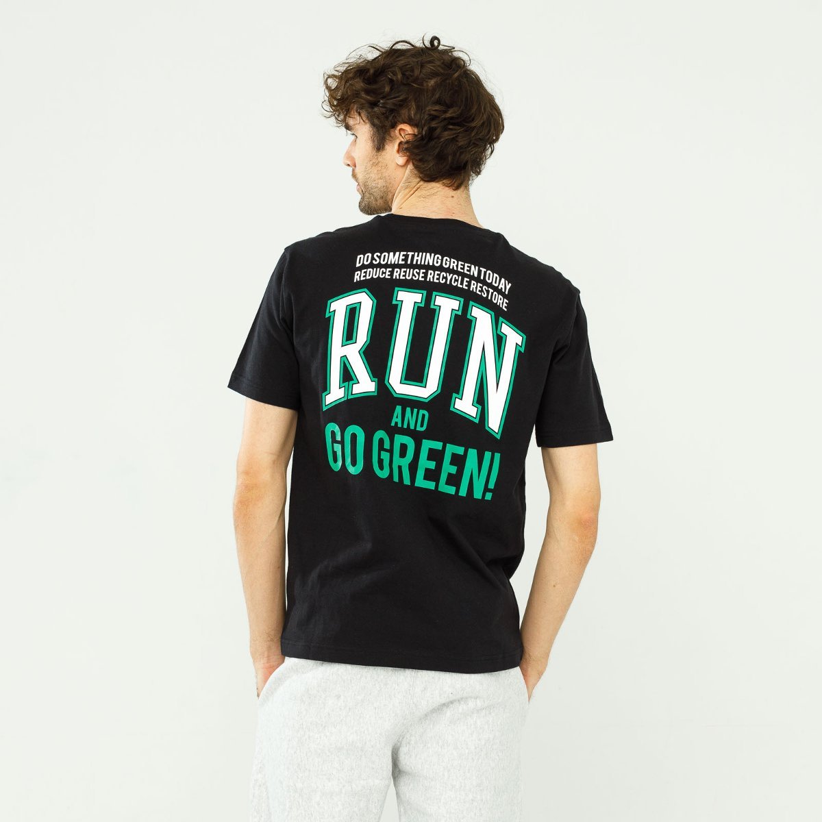 Champion Eco Graphic Print T-Shirt Black - S