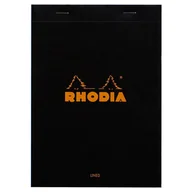 Notesy i bloczki - Blok Rhodia N°16 A5 14,8x21 cm, linie, czarny - miniaturka - grafika 1