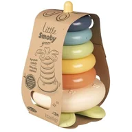 Układanki dla dzieci - SMOBY Little Green Duża Piramidka z Krążków Bioplastik Palma 6el. - miniaturka - grafika 1