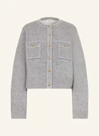 Swetry damskie - Sandro Kardigan grau - miniaturka - grafika 1