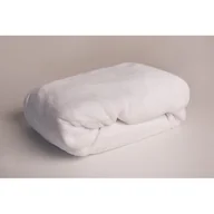 Prześcieradła - Białe prześcieradło z mikropluszu z gumką 90x200 cm – Jerry Fabrics - miniaturka - grafika 1