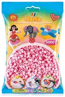 Prace ręczne dla dzieci - Hama 201-95 - jasny różowy pastelowy - 3000 koralików midi - miniaturka - grafika 1