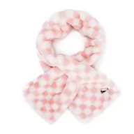 Apaszki i szaliki męskie - Damski szal ze sztucznego futerka w kratkę - miniaturka - grafika 1