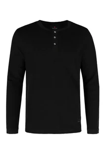 Czarny longsleeve L-AZUX - Koszulki męskie - miniaturka - grafika 1