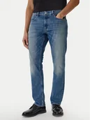 Spodnie męskie - G-Star Raw Jeansy Mosa D23692-D498 Niebieski Straight Fit - miniaturka - grafika 1