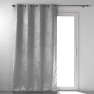 Zasłony - Jasnoszara aksamitna zasłona zaciemniająca 135x280 cm Melodie – douceur d'intérieur - miniaturka - grafika 1