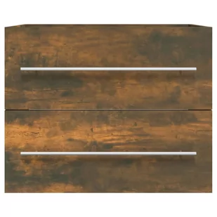 Lumarko Szafka pod umywalkę, przydymiony dąb, 60x38,5x48 cm - Szafki łazienkowe - miniaturka - grafika 4