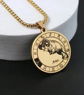 Wisiorki - Naszyjnik wisiorek Baran Aries znak zodiaku prezent - miniaturka - grafika 1