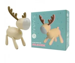 Lampka nocna LED jelonek beżowy - Zestawy szkolne - miniaturka - grafika 1