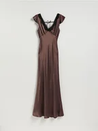 Sukienki - Reserved - Sukienka z wiskozy - brązowy - miniaturka - grafika 1