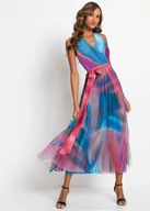 Sukienki - Kolorowa sukienka kopertowa - bonprix - miniaturka - grafika 1