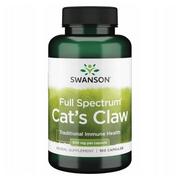 Przeziębienie i grypa - Swanson, Usa Cats Claw (Koci Pazur, Vilcacora, Uncaria tomentosa) 500 mg - suplement diety 250 kaps. - miniaturka - grafika 1