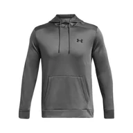 Bluzy męskie - Męska Bluza UNDER ARMOUR UA ARMOUR FLEECE HOODIE 1373353-025 – Szary - miniaturka - grafika 1