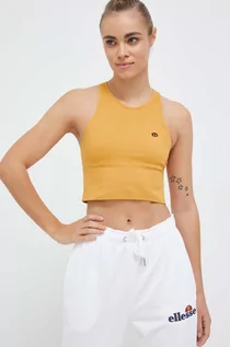 Koszulki sportowe damskie - Rip Curl top treningowy kolor żółty gładki - grafika 1