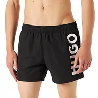 Kąpielówki męskie - Hugo Męskie szorty kąpielowe ABAS szybkoschnące z tkaniny pochodzącej z recyklingu z podszewką wewnętrzną, New - Black1, XL - miniaturka - grafika 1