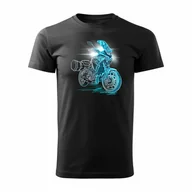 Koszulki męskie - Koszulka motocyklowa z motocyklem na motor Yamaha Tracer 7 700 męska czarny-M - miniaturka - grafika 1