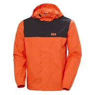Kurtki męskie - Męska Kurtka HELLY HANSEN VANCOUVER RAIN JACKET 53935_307 – Pomarańczowy - miniaturka - grafika 1